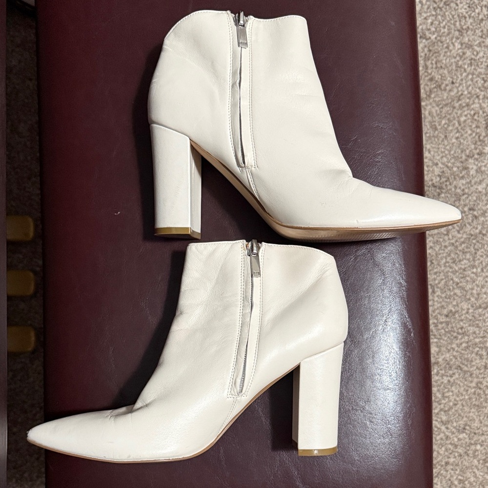 Marc Fisher Cream Ankle Booties - Picture 3 of 6